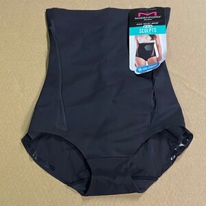 Maidenform Womens Sculpt Ultra Firm High Waist Brief Shapewear Black‎ M Shaping